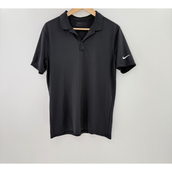 Nike Other - Nike Golf Dri Fit Polo Shirt Mens Medium Black Short Sleeve Athletic